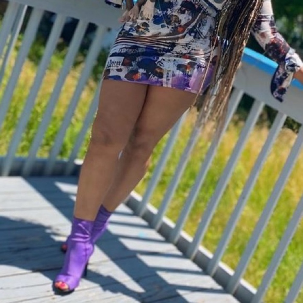 Purple shoe